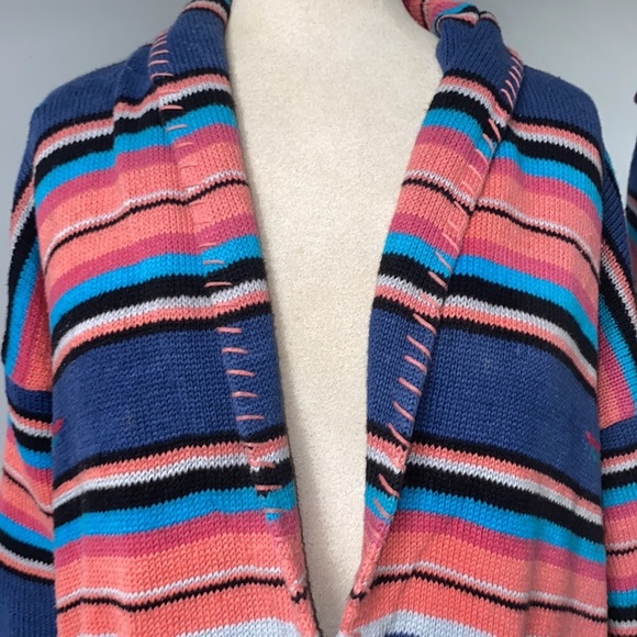 VINTAGE SANTA FE AZTEC/WESTERN WEAR SWEATER W/EMBROIDERED BOHO COTTAGECORE VIBE - Picture 6 of 10